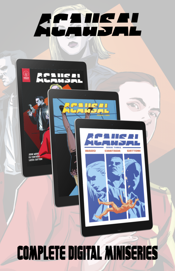 All three digital issues of Acausal